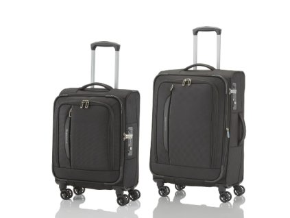 Travelite CrossLITE 4w S, M Black - sada 2 kufrů