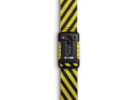 160976 pacsafe popruh strapsafe 100 yellow black