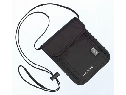 161093 travelite neck pouch rfid black
