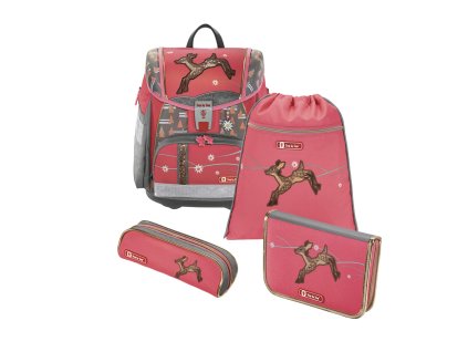Školní aktovka TOUCH2 pro prvňáčky - 4-dílný set, Step by Step Srneček, certifikát AGR, 139207