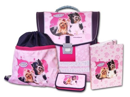 99345 skolni aktovkovy set pupies 4 dilny