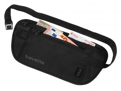 161984 travelite waist pouch rfid black