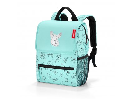 Reisenthel Backpack Kids Cats and dogs mint, REISENTHEL-IE4062