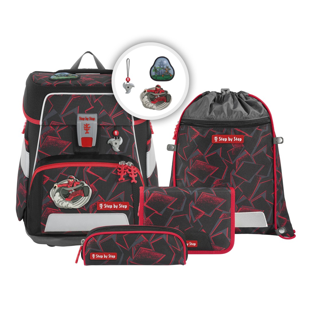 Step by Step Školní aktovka SPACE pro prvňáčky - 5dílný set Ninja Yuma, certifikát AGR