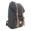 215783 6 herschel little america mid volume black tan 17l