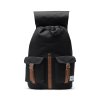 227988 1 herschel dawson black tan synthetic leather 20 5 l
