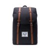 Herschel Retreat Black/Tan Synthetic Leather 19,5l, 10066-00001-OS