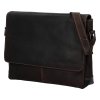 Green Wood Luxusní pánská kožená taška Pauline tmavo hnedá, GW 115 BROWN