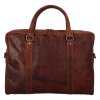 Green Wood Luxusní pracovní kožená taška hnedá, GW 193025 SAN