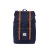 312985 herschel little america mid volume peacoat tan