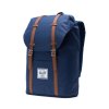 Herschel Retreat - Navy/Tan Synthetic Leather 19,5l