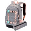 Meatfly Batoh Basejumper - Pink/Grey Heather - 22 L + PENÁL ZDARMA