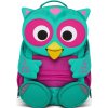 289609 affenzahn detsky batoh do skolky large friend owl turquoise 8l