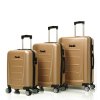 Sada cestovných kufrů ROCK TR-0229/3 ABS - champagne