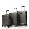 Sada cestovných kufrů ROCK TR-0229/3 ABS - šedá