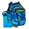 Bagmaster Velký školní SET LUMI 22 D modrý vesmírní psi