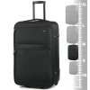 cestovný kufr ROCK TR-0236/3-M - čierna