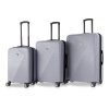 Sada cestovných kufrů TUCCI T-0118/3 ABS - strieborná