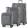 Sada cestovných kuforů ROCK TR-0162/3 - šedá, RB-TR-0162/3_GREY