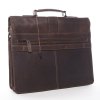 Green Wood Velká kožená pracovní aktovka Aymar hnedá