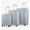 Sada cestovných kufrov ROCK Pixel PP - sivá
