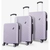 Sada cestovných kufrov ROCK Santiago ABS - fialová