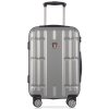 cestovný kufor TUCCI Massa T-0279/3-M+ ABS - strieborná
