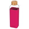 Quokka Skleněná láhev na vodu Storm 700 ml - maroon