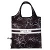 Punta skladacia nákupná taška Paris - čierne kvety