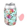 PopSockets PopThirst, držiak/obal na plechovku, s integrovaným PopGrip Gen. 2, tyrkysový s kvetmi