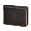 Pánská kožená peněženka H3, HAMA 1923 Paris, tmavo hnedá, 124954