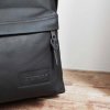 66982 7 eastpak padded pak r black ink leather