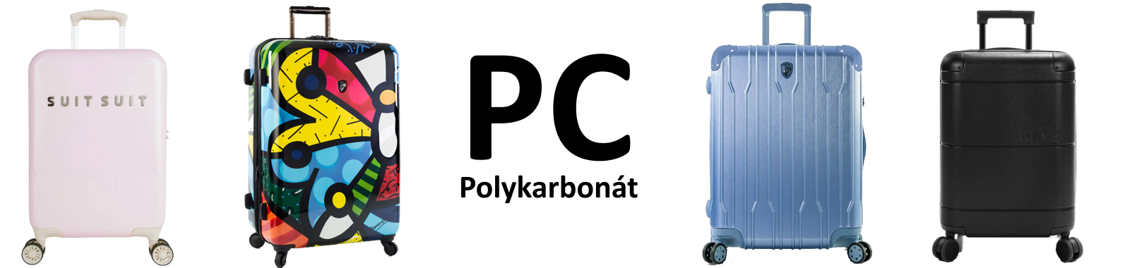 Polykarbonátové cestovní kufry