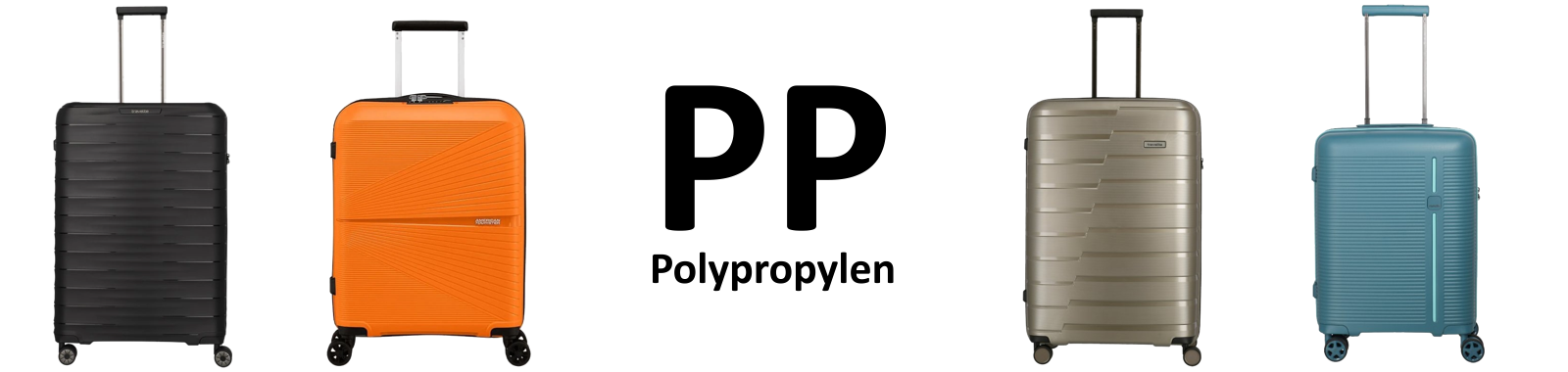 polypropylenové kufry