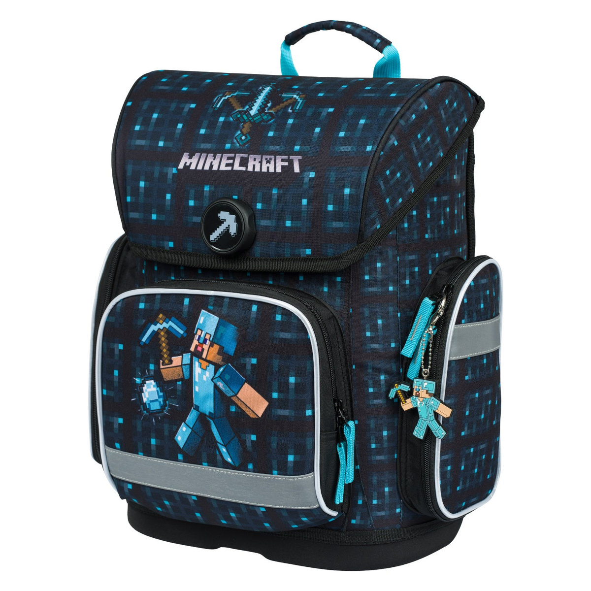Školní aktovka Ergo Minecraft Blue Axe – detail výrobku