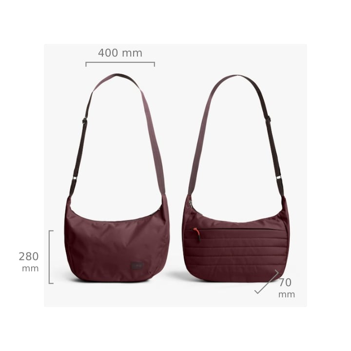 Bellroy Laneway Crescent Bag 7 – rozměry