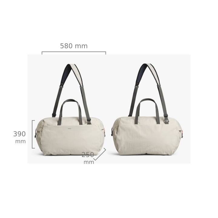Bellroy Lite Duffel – rozměry