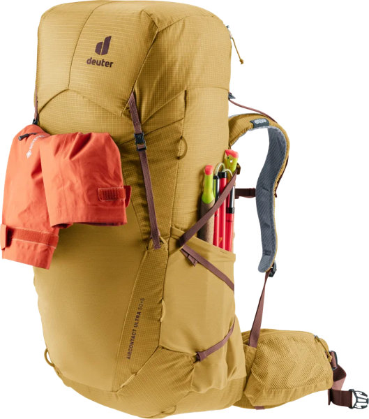 Deuter Aircontact Ultra 50+5 – Pružná čelní a boční kapsa