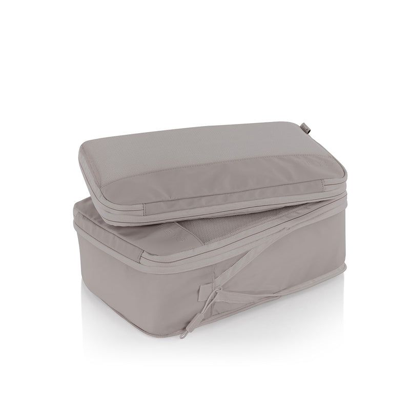 Heys Ecotex Compression Packing Cube 4 Pc Set Atmosphere – Druhý zip stáhne objem pouzdra