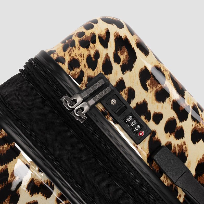 Heys Elite Brown Leopard S – TSA a zipy YKK