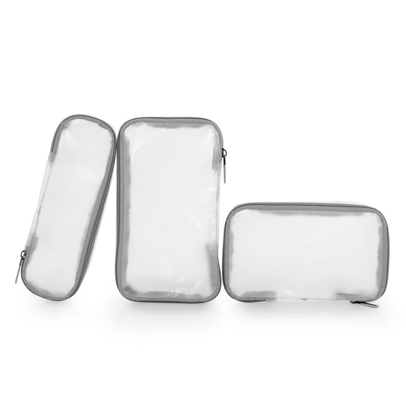Heys Luxe Beauty Case Silver – Tři pouzdra jsou součástí