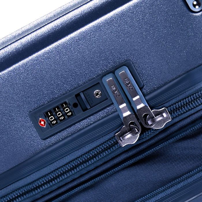 Heys Luxe L Navy – Integrované TSA uzamčení