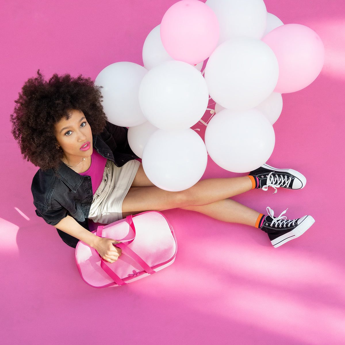 Reisenthel Coolerbag Twist Pink – lifestyle fotografie