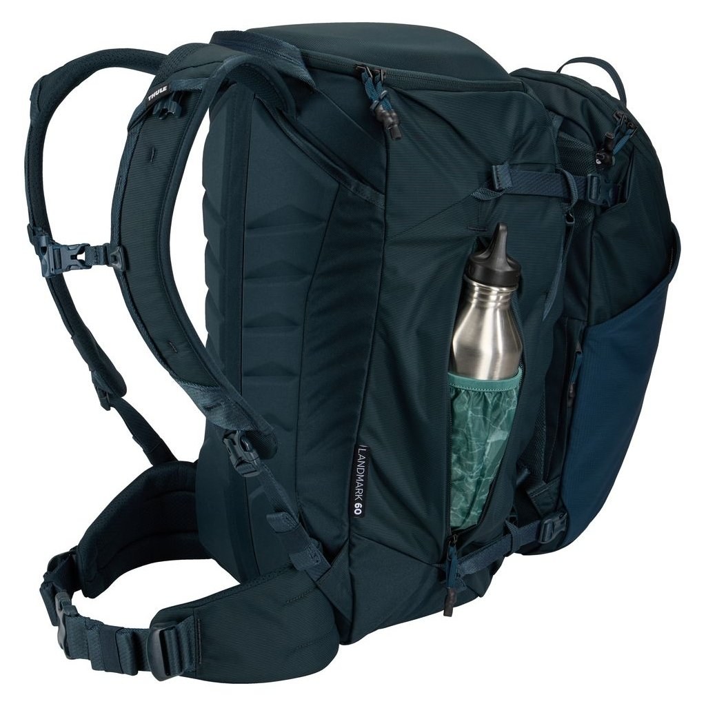 Thule Landmark cestovní batoh 60 l – Boční kapsa se zipem