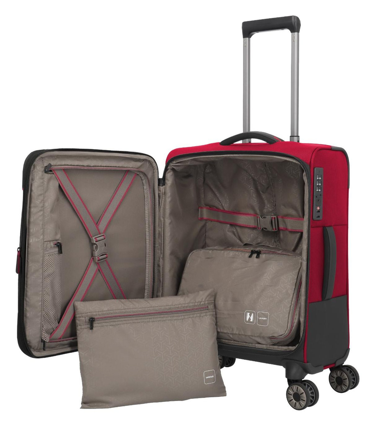 Travelite Crosslite 5.0 S exp. Red – interiér