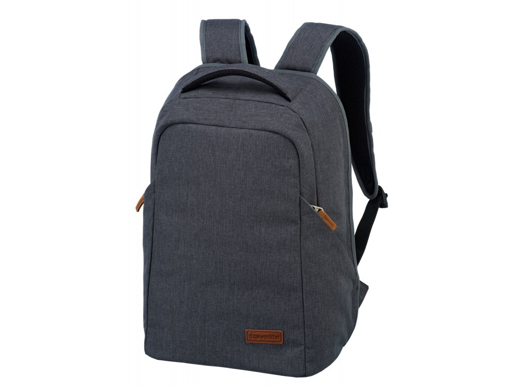 Dámský batoh Travelite Basics Safety Backpack Anthracite, barva šedá ,Objem 21 - 30 litrů