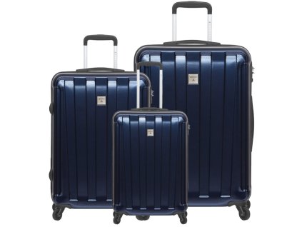 Sada cestovních kufrů SIROCCO T-1162/3 ABS/PC - modrá + Sluchátka, myš nebo pouzdro