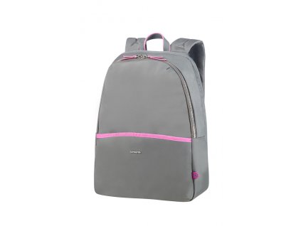 Dámský batoh Samsonite Nefti Backpack 14,1" Rock Grey/Fuchsia, barva šedá ,Objem 11 - 20 litrů