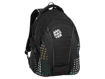 Pánský batoh Bagmaster BAG 8 D BLACK/GREEN/GRAY, barva černá ,Objem 21 - 30 litrů