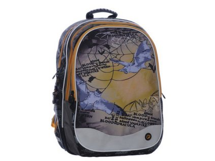 Bagmaster Školní batoh EV07 0115 B BROWN NETOPÝR + LED svítilna